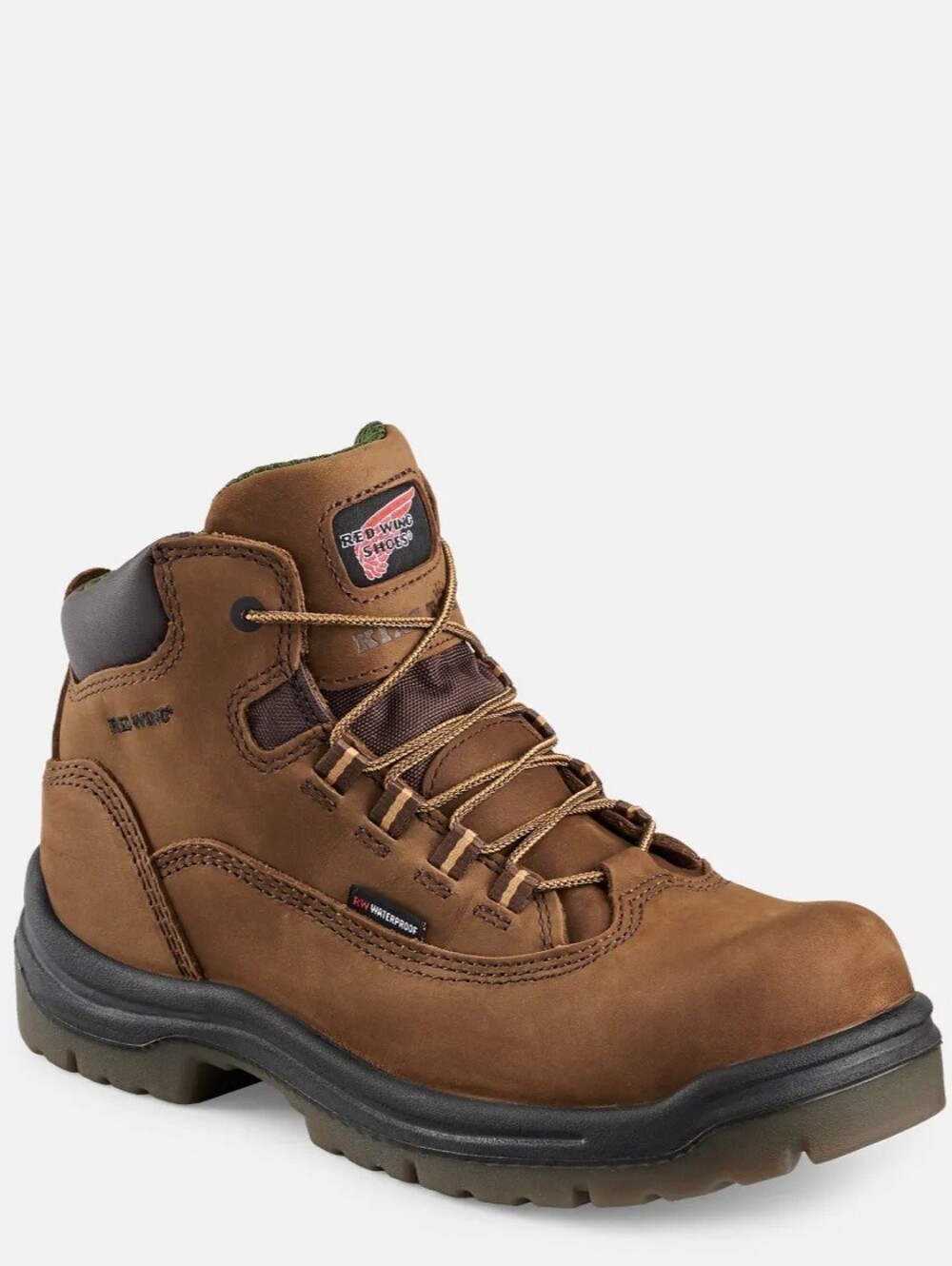 Red Wing "King Toe" 5" Safety Toe Work Boot Brown Leather | Women's Size 9